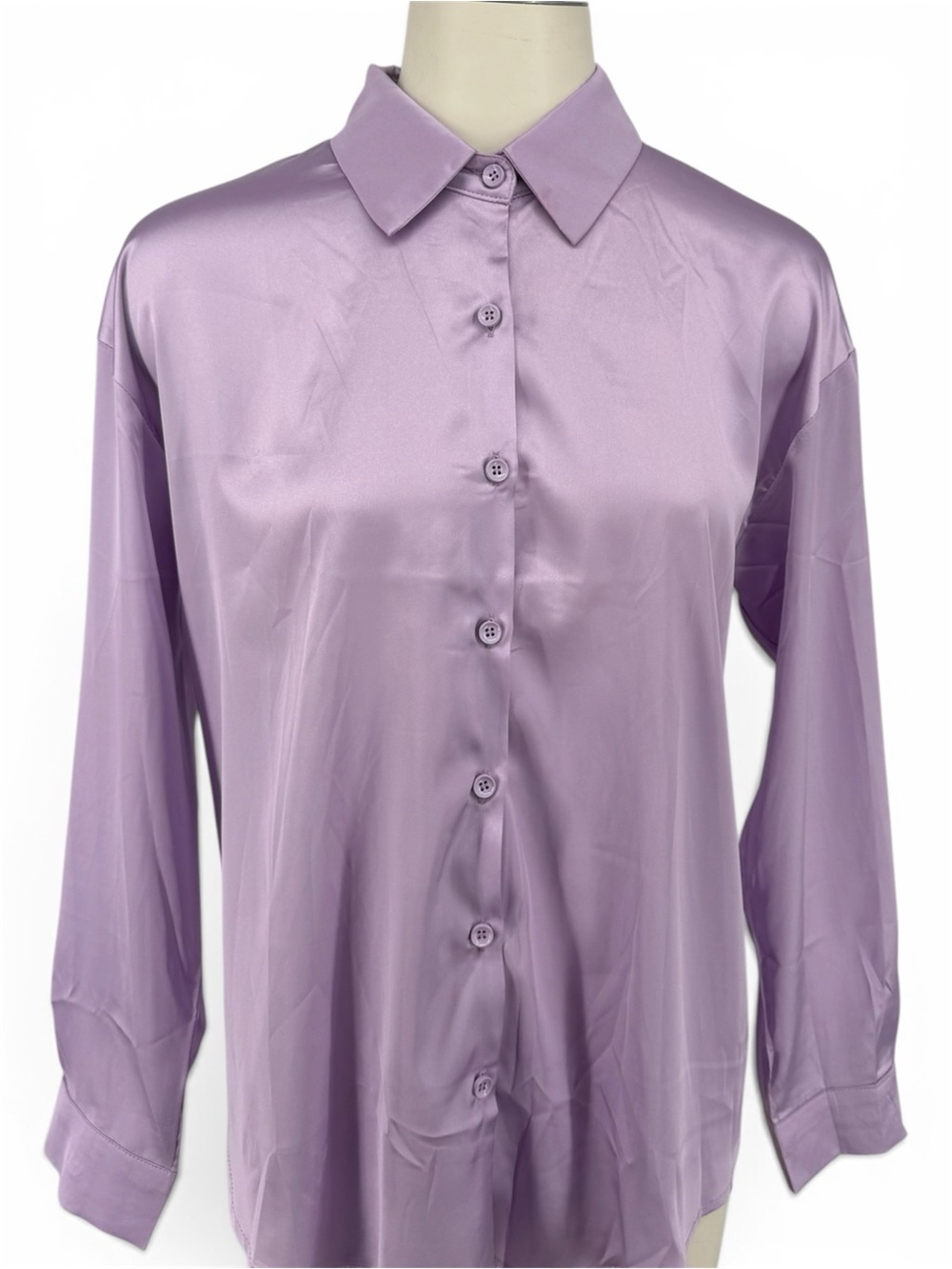 Chigant Oxford Purple Button Up | Size Medium